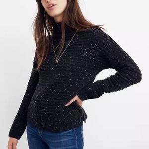 Madewell Belmont Donegal Mock Neck Sweater